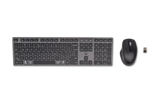 Hewlett Packard (HP) HP 720 Wireless Pelė Klaviatūra Combo - Multi-Device Dual-Mode Programmable Rechargeable 4000 dpi - Nightfall Juodas - ENG