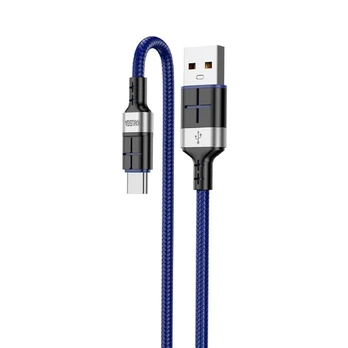 iKaku KSC-696 Smart fast charging data cable USB to Type-C 1.2m Blue