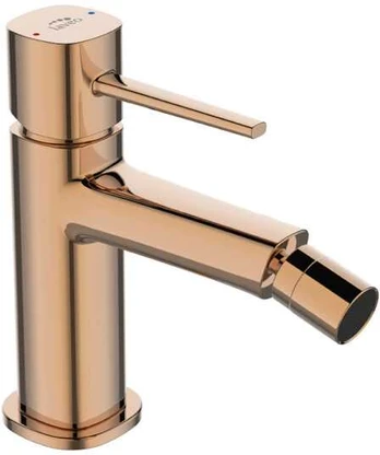 Bidė maišytuvas Laveo Pola su klik-klak, Rose Gold