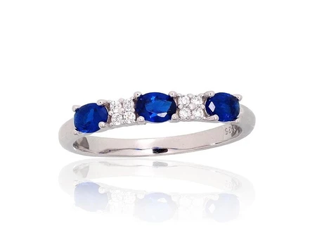 Sidabrinis žiedas Diamond Sky "Camellia III"