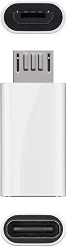 Adapteris MicroConnect MicroUSB - USB-C Micro USB male, USB-C female, balta