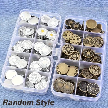 Metalo varžtai, Silvery+Bronze - 50 Sets/box