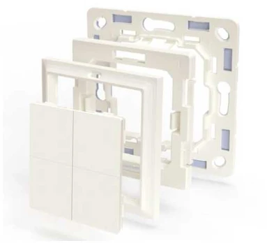 Shelly BLU Wall Switch 4 Adapteris Gira & Merten
