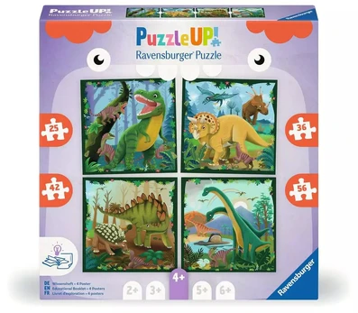 Ravensburger PuzzleUP! 4 dėlionės „Dinozaurai“, nuo 4 m.