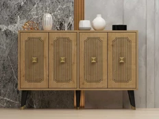 TV staliukas Konsolė Desarı - Sapphire Oak, Gold kaina