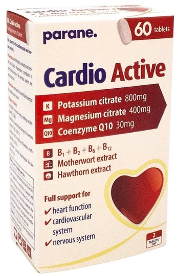 PARANE Cardio Active tabletės N60