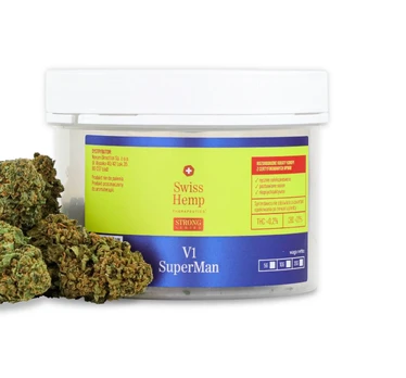 Swiss Hemp V1 SuperMan CBD Kanapių Žiedai
