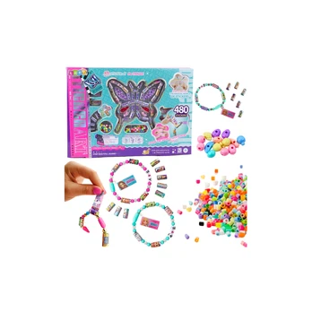 Lean Toys Creative Jewelry Making Kit Beads 480 Stickers