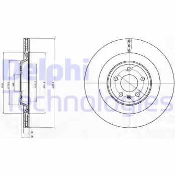 Stabdžių diskas DELPHI BG4387C