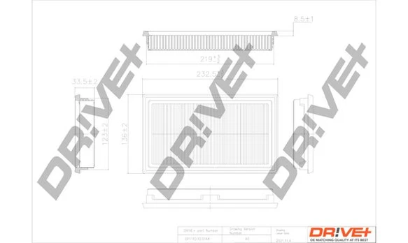 Oro filtras Dr!ve+ DP1110.10.0168