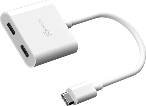j5create JCA164 0,1 m USB C tipo baltas