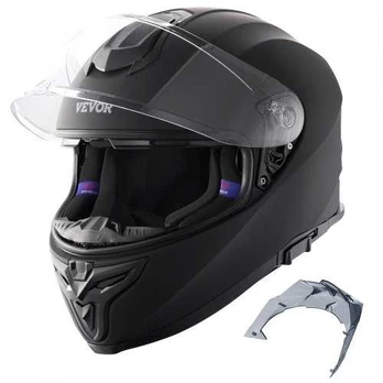 Pilnas motociklininko šalmas su Bluetooth