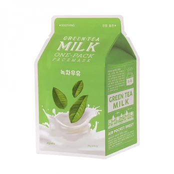 A'PIEU GREEN TEA MILK veido kaukė, 21 g