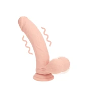 Shots Dual Density Silicone Curved Model 15cm Flesh Vibratorius kaina