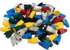 Ostatní UTP RJ-45 red connector (with cutout)
