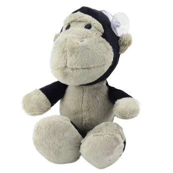 Lean Toys Small Plush Mascot Cuddly Toy Monkey Suction Cup 16cm