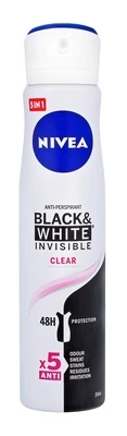 Moteriškas dezodorantas Nivea Black & White Invisible Clear, 250 ml