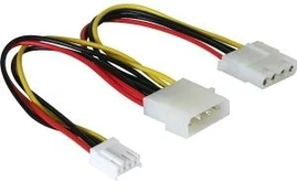 Delock Molex x2 - 4-pin, 0,2m, Multicolor (82111)