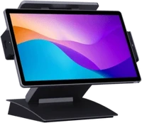 Monitorius HiStone ERA, HK960U, 39.6 cm (15,6), Full HD, USB, USB-C, poweredUSB, RS232, Ethernet, Intel Core i3, pilkas