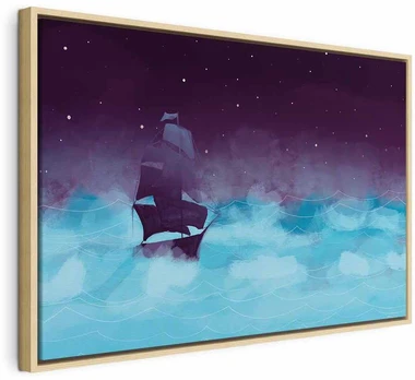 Artgeist Paveikslas - Night Waves (1 Part) Wide - Third Variant