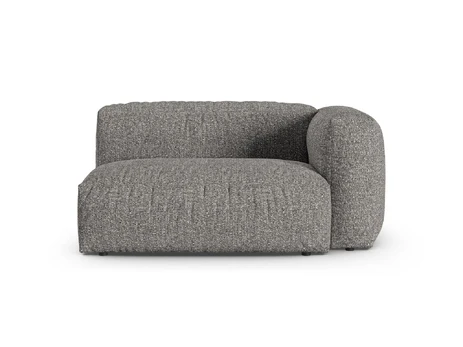 Boucle Modul Right, "Martina", 1 Seat, 160x120x75, Graphite