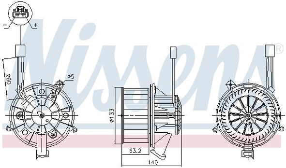Vidaus pūtiklis NISSENS 87612