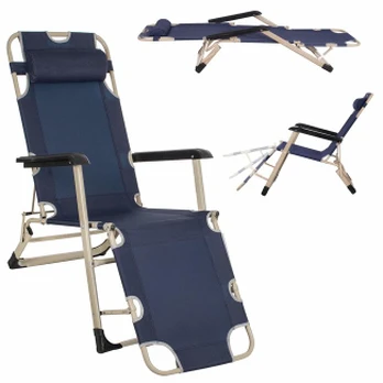 Verk Group Garden lounger folding elegant reinforced seat