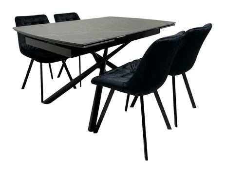 Valgomojo komplektas (stalas ir 4 kėdės)