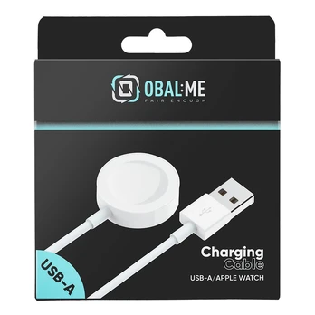 OBAL:ME Charging Cable for Apple Watch USB-A Baltas
