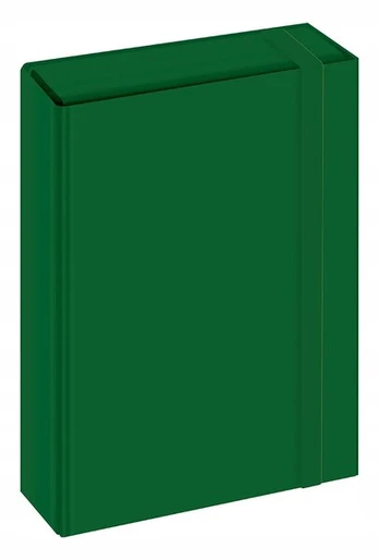 Interdruk A4 "box" aplankas su gumyte, žalias