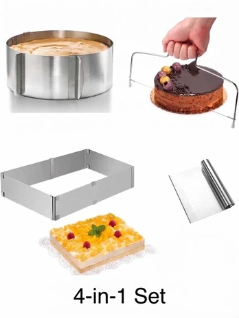 Tortų kepimo rinkinys EL-25, 4 dalių