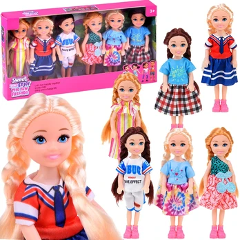 Mini lėlių rinkinys, 14 cm