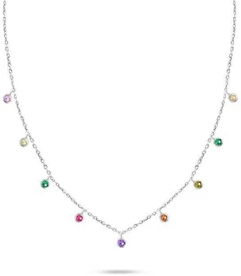 Brilio Silver Brilio Sidabrinis Sidabrinis pakabukas with colored zircons NCL60W