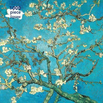Flame Tree Publishing Dėlionė 1000 Žydintis migdolmedis Vincentas van Goghas