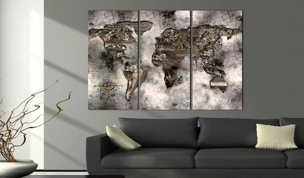 Artgeist Kamštinis paveikslas - Opalescent Map [Cork Map] 120x80