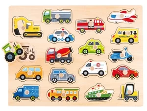 Medinė dėlionė Vehicles L20075