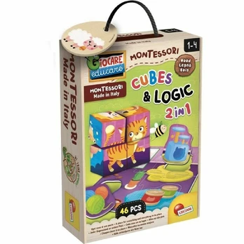 Edukacinis žaidimas Lisciani Giochi Cubes & Logic 2 in1 (FR)