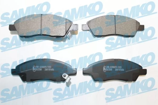 Stabdžių trinkelių rinkinys, diskinis stabdys SAMKO 5SP1686