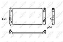 Variklio radiatorius NRF NRF 53709