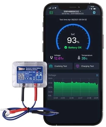 Ctek Bluetooth overvågning af 12V batteri til bil og båd