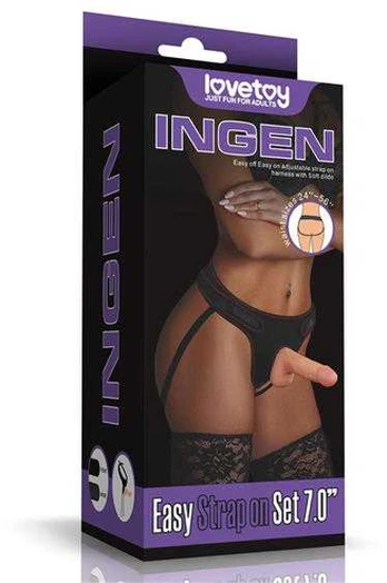 Lovetoy dirželis su dildo tikroviška išvaizda