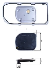 KNECHT HX158D1 Automatic transmission filter kaina