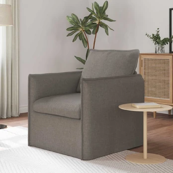 Sofa Taupe 195 x 82 x 85 cm audinys