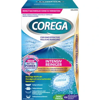 Corega Tabs Intensive dantų protezų valymo tabletės – 108 vnt.