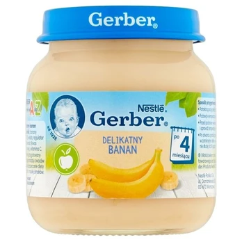 Vaikiška tyrelė Gerber su bananu, 125 g