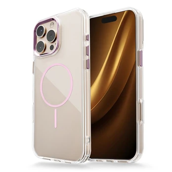 Dėklas Telforceone Clear Thin Mag case for iPhone 17 Air 6,6' pink