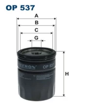 Alyvos filtras FILTRON OP 537 kaina