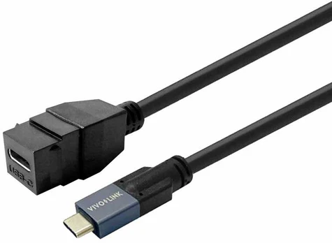 Kabelis USB VivoLink PROKEYUSBCFM2B USB-C M/F 2m 20 Gb/s
