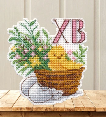 Cross stitch kit "Easter chicken. Magnet" S1529