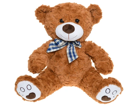 Plush toy - 72320 - TEADY BEAR with BOW - BROWN - size 30 cm
